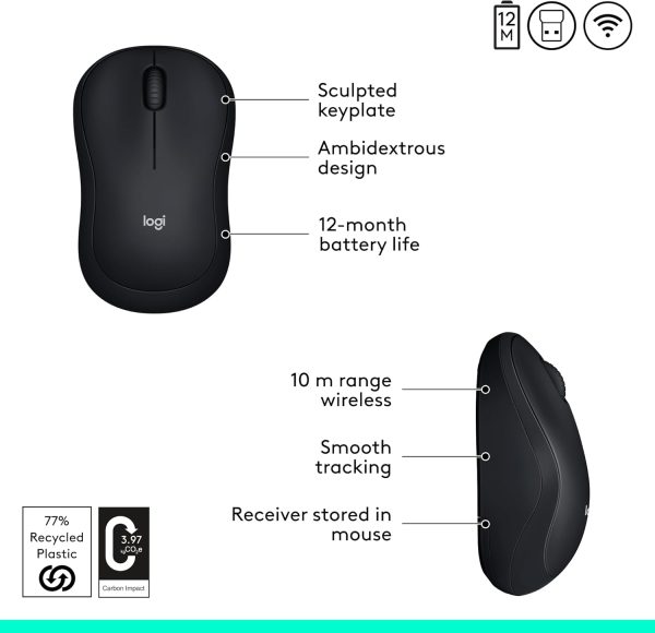 Logitech M185 Wireless Mouse - Image 3