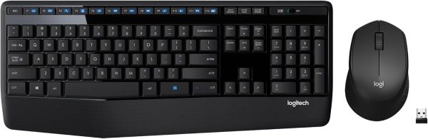 Logitech MK345 Wireless Keyboard and Mouse Combo with Palm Rest