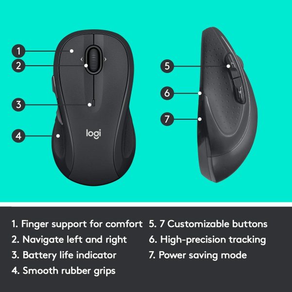 Logitech M510 Wireless Mouse - Image 3