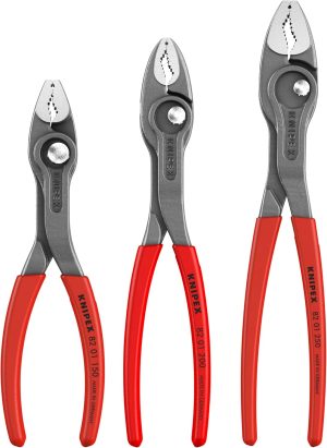 KNIPEX 3 Pc TwinGrip Pliers Set Plastic Dipped 00 20 06 US4