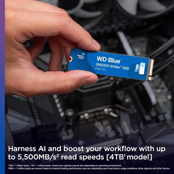 Western Digital 1TB WD Blue SN5000 NVMe Internal Solid State Drive SSD - Image 2