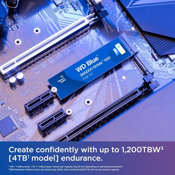 Western Digital 1TB WD Blue SN5000 NVMe Internal Solid State Drive SSD - Image 4