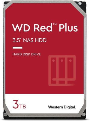 Western Digital 3TB WD Red Plus NAS Internal Hard Drive HDD