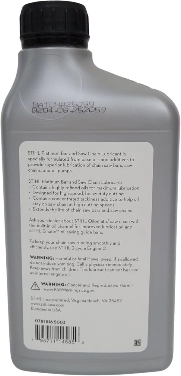 Stihl Platinum Bar And Chain Lubricant 0781 516 5003 - Image 4