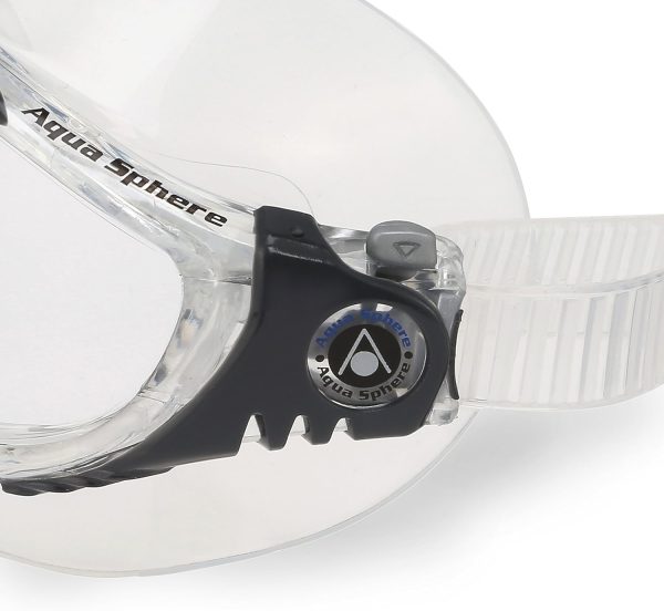 Aqua Sphere Vista Swim Mask with Clear Lens, Gray/Blue - Image 6