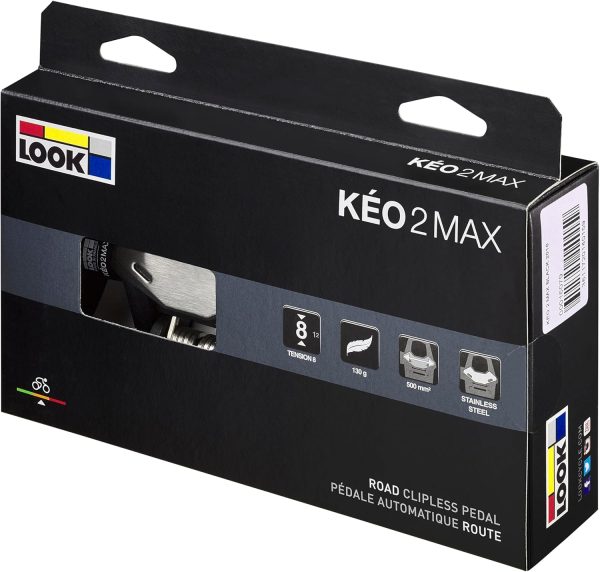 LOOK Cycle - KEO 2 Max - Road Bike Pedals - Large 500mm² Contact Area - Full Power Transfer - Ultra Lightweight Pedals, Normal Body - Clipless Pedal - Adjustable Tension - Image 6