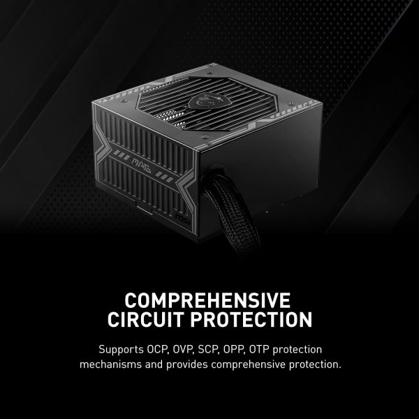 MSI MAG 550W Compact Power Supply for Gaming - Image 4