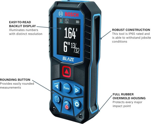 Bosch 165 Ft Blaze Laser Distance Measure - Image 2