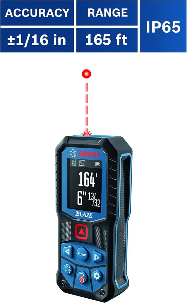Bosch 165 Ft Blaze Laser Distance Measure - Image 4
