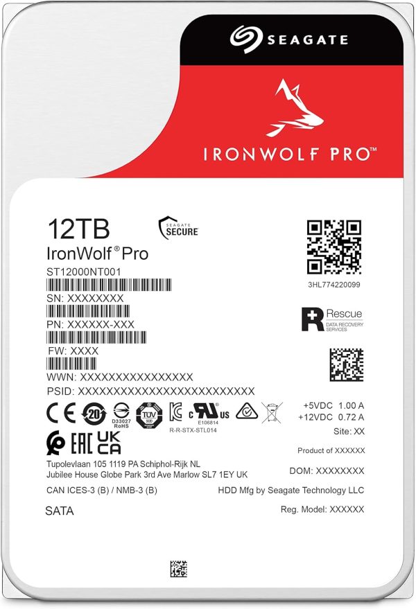 Seagate IronWolf Pro, 12 TB, Enterprise NAS Internal HDD - Image 2
