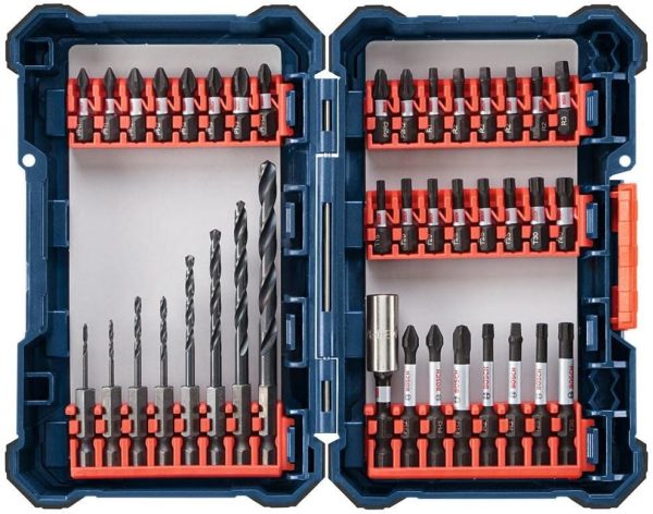Bosch 40-Piece Assorted Impact Tough Drill Drive Custom Case System