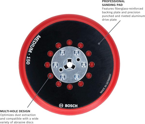 Bosch Medium Hook-and-Loop Multi-Hole Sanding Pad - Image 3