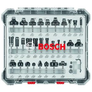 Bosch 30-Piece Carbide-Tipped Wood Router Bit Assorted Set