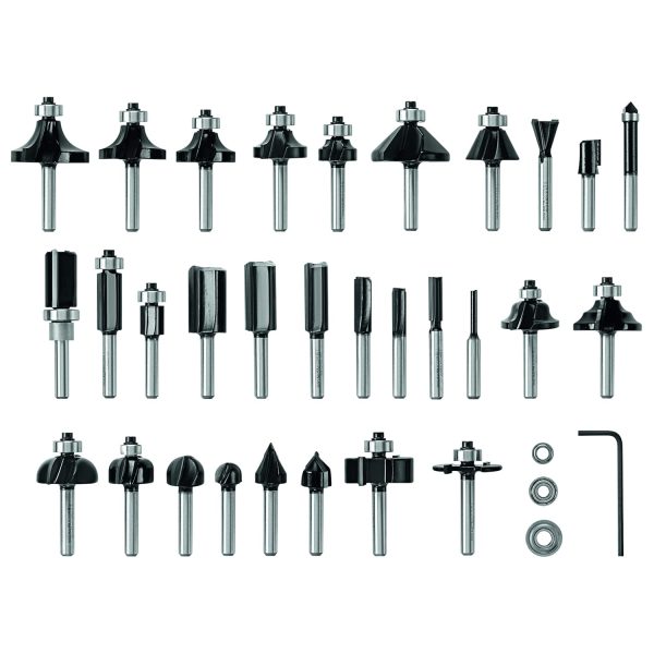 Bosch 30-Piece Carbide-Tipped Wood Router Bit Assorted Set - Image 2